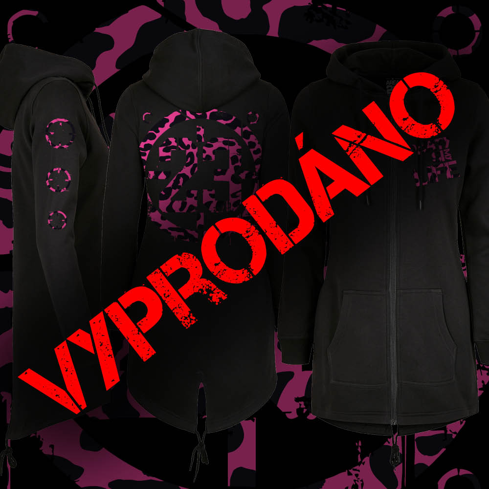 Dámská prodloužená mikina na zip limitovaná edice 